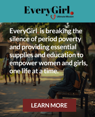 EveryGirl. is breaking the silence of period poverty and providing essential supplies and education to empower women and girls, one life at a time.